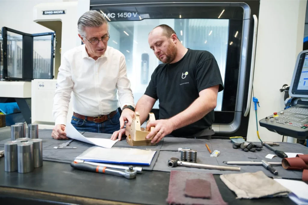 Kwaliteitscontrole en metingen aan CNC-machine - procescontrole BO-Solutions Roeselare