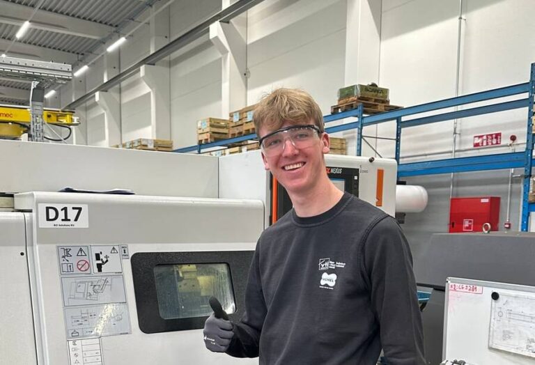 Duurzame CNC verspaning in Roeselare door student